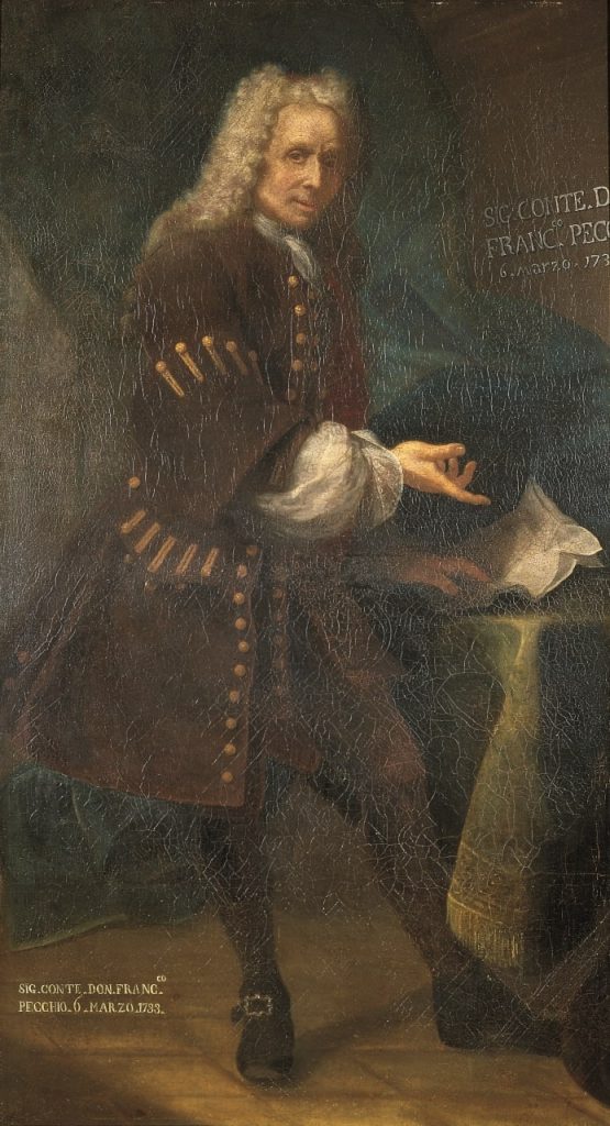 Pittore lombardo, Ritratto di Francesco Pecchio, quarto decennio del XVIII secolo
