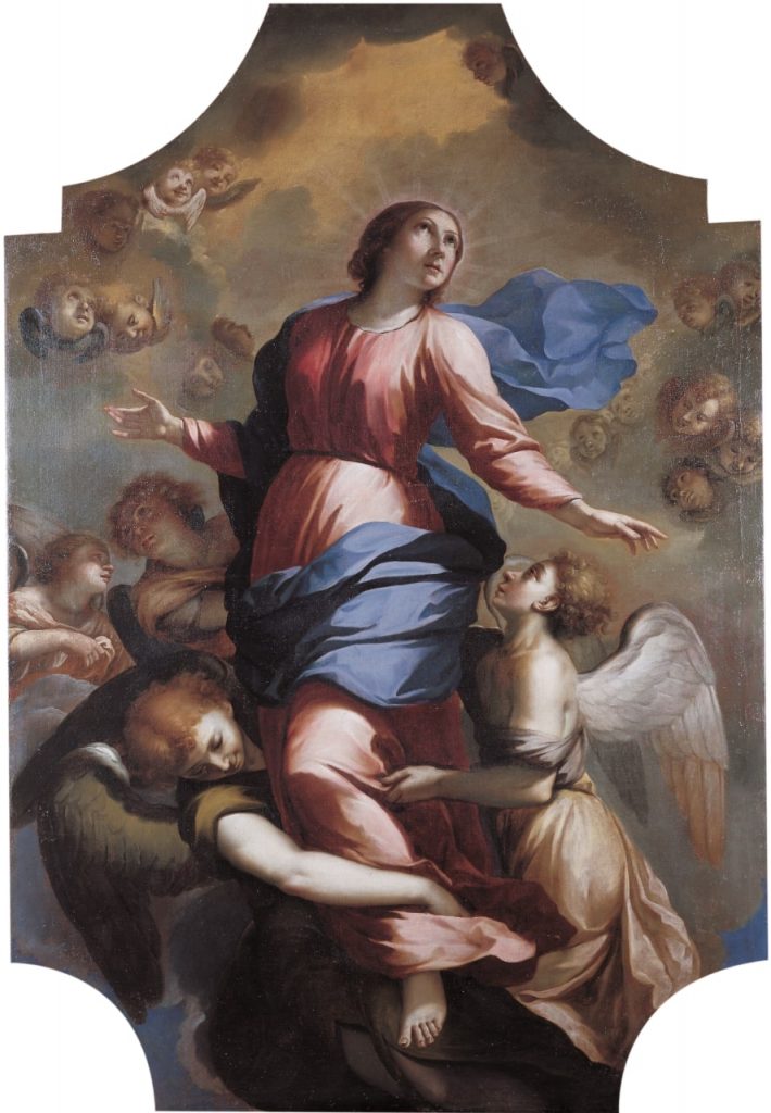 Pittore lombardo, Maria Assunta e Angeli, inizio del XVIII secolo