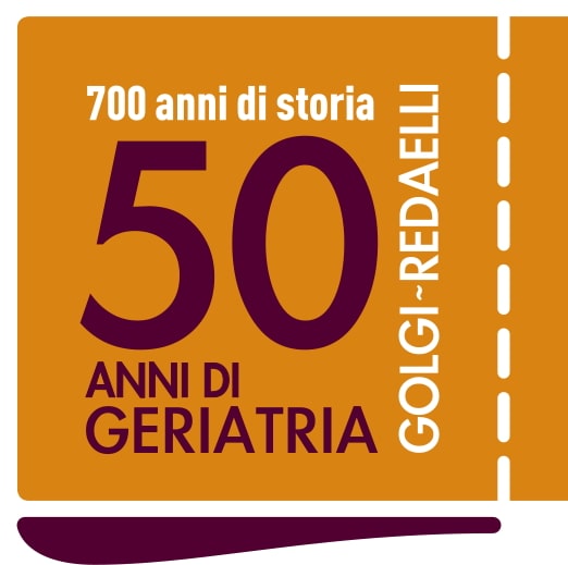 Logo 50 anni di geriatria