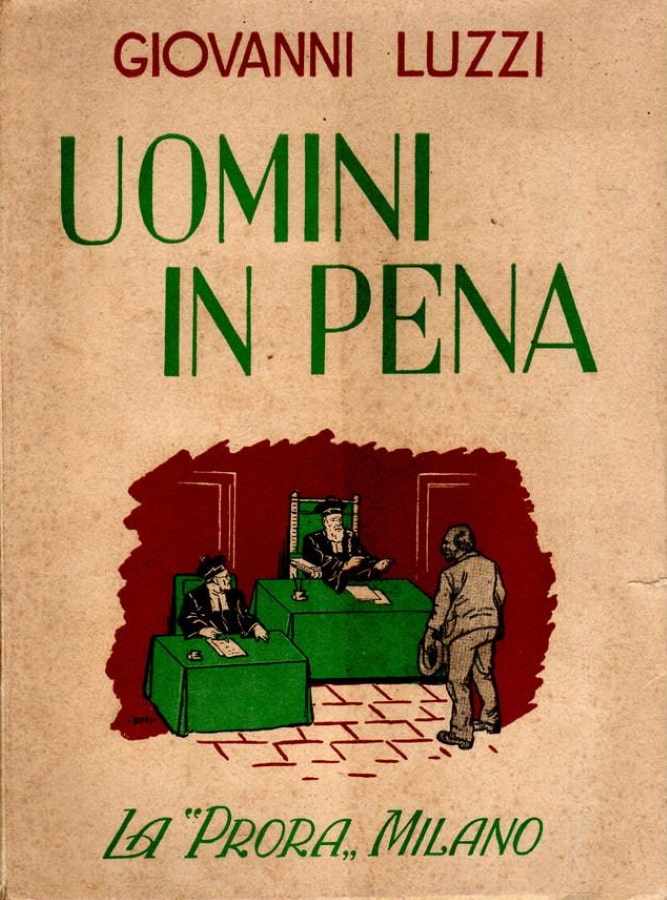 Copertina del libro di Giovanni Luzzi, Uomini in pena, 1944
