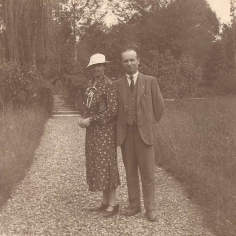 Carlo Tagliabue con la moglie