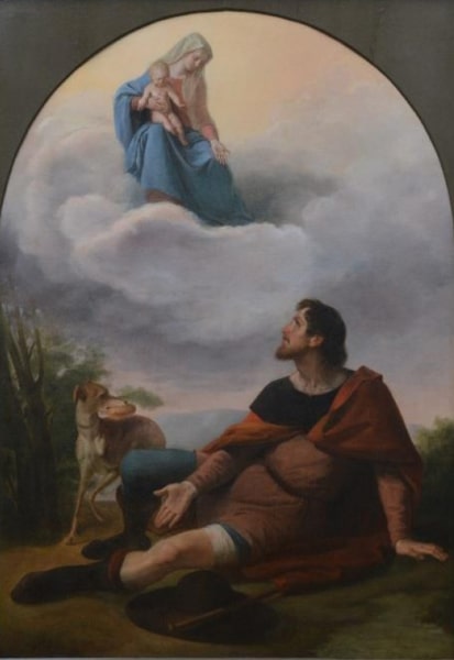 Giovanni Lamperti, La Madonna con il Bambino e San Rocco, 1854