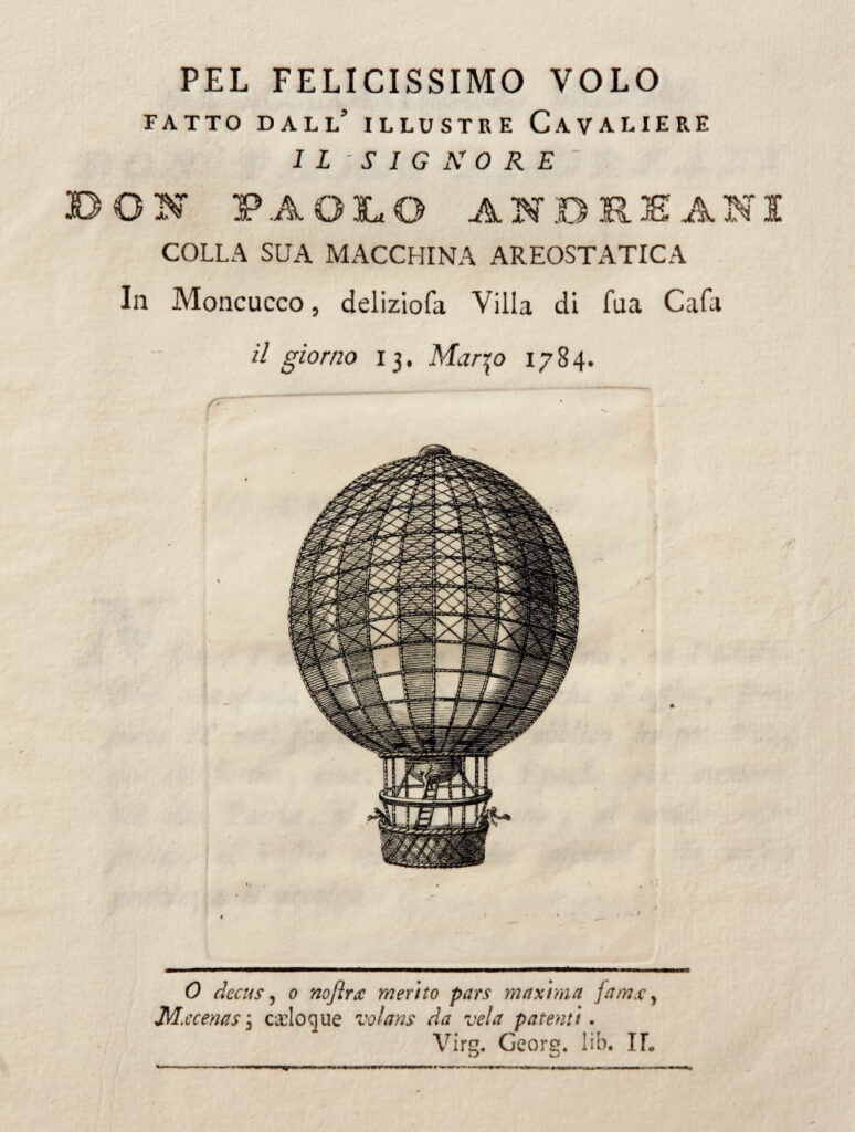 Per il volo di Paolo Andreani
