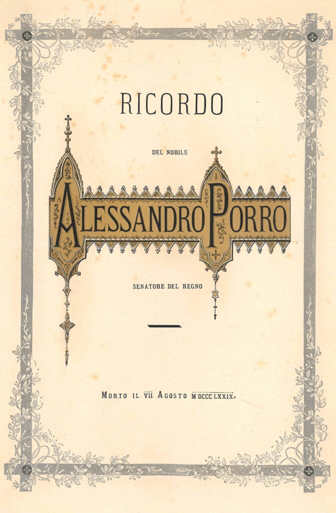 Ricordo di Alessandro Porro